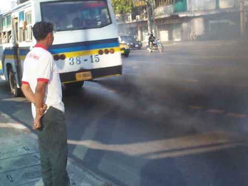 Bus and Pollution