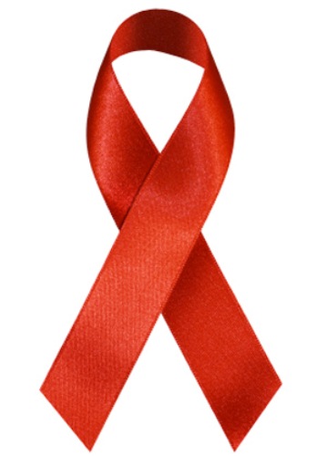 HIV and AIDS Ribbon