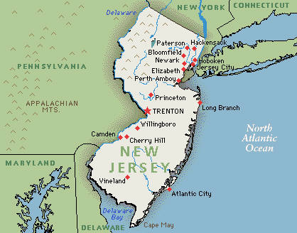 new jersey map