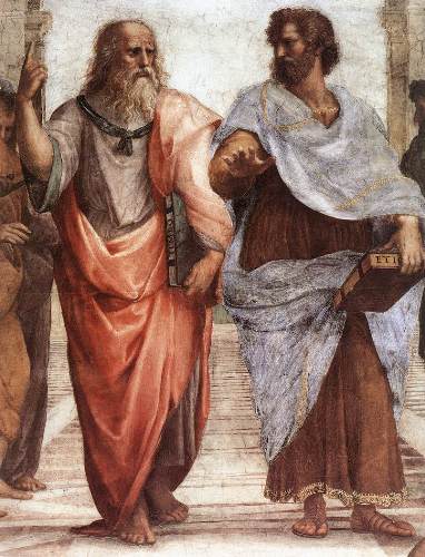 Aristotle and plato