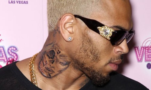 Chris Brown tatoo