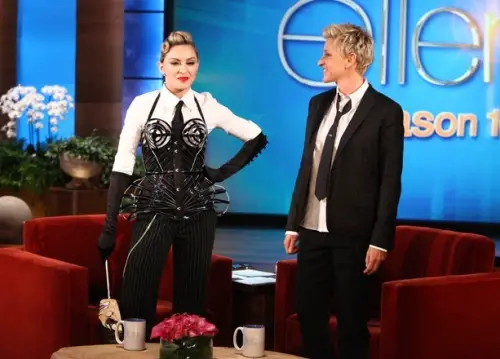 Ellen Degeneres and Madonna