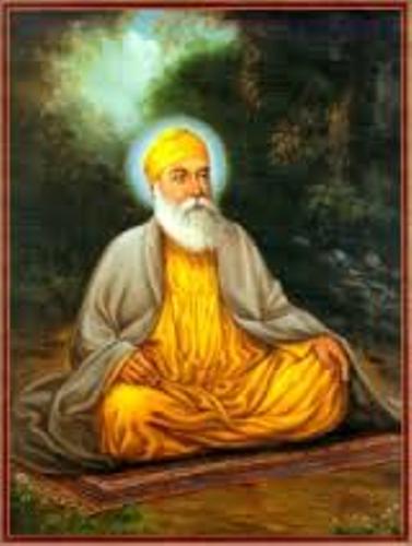 Guru Nanak Sits