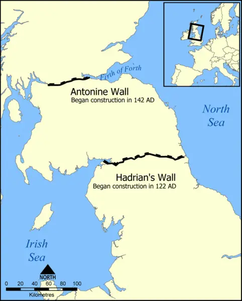 Hadrian's Wall location