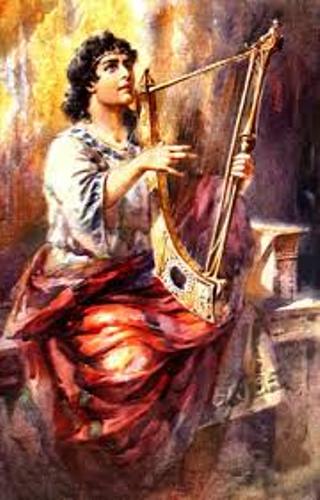 King David  and Harp