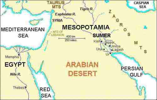 Mesopotamia map