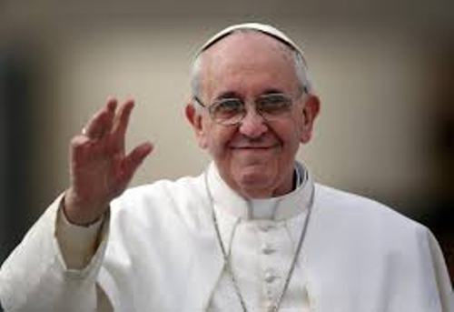 Pope Francis Waves