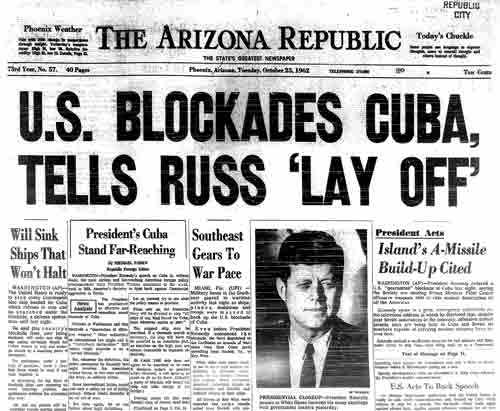 The Cuban Missile Crisis Newspaper
