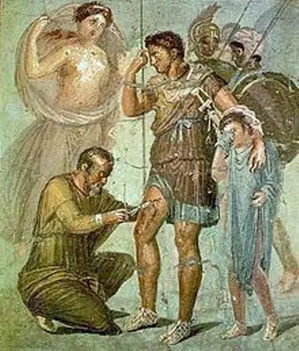 roman health and medicine mural