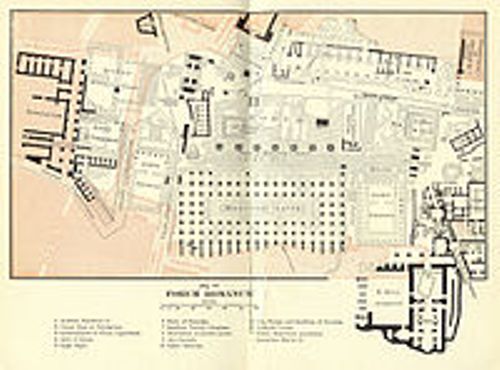 the roman forum map