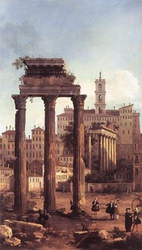 the roman forum ruins
