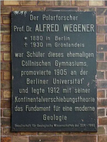 Facts about Alfred Wegener